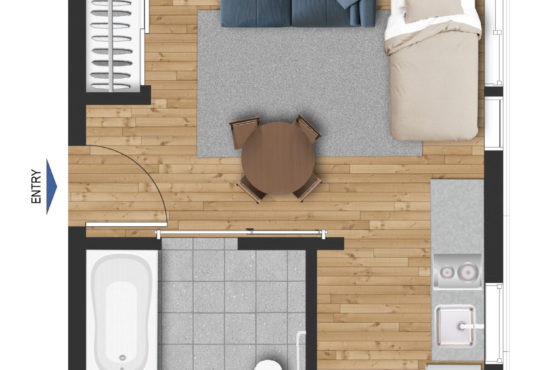 Unit 102 floor plan