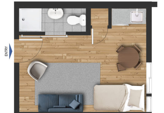Unit 207 floor plan