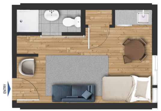 Unit 405 floor plan