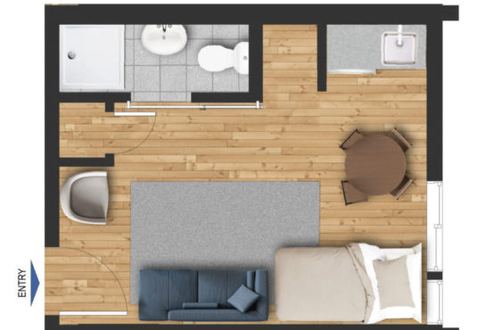 Unit 407 floor plan