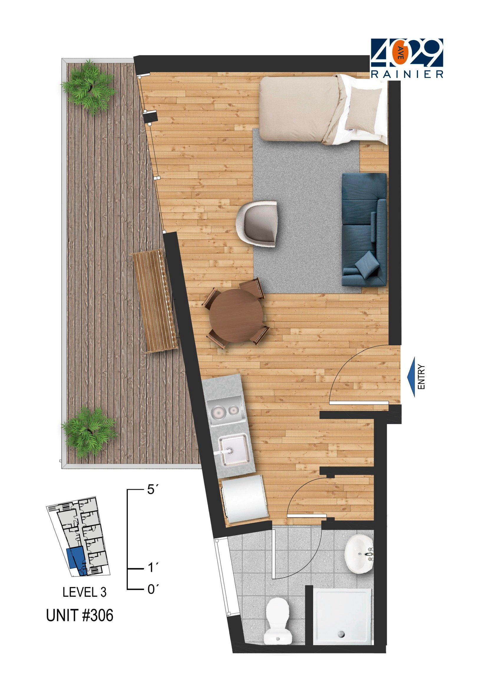 Unit 306 floor plan