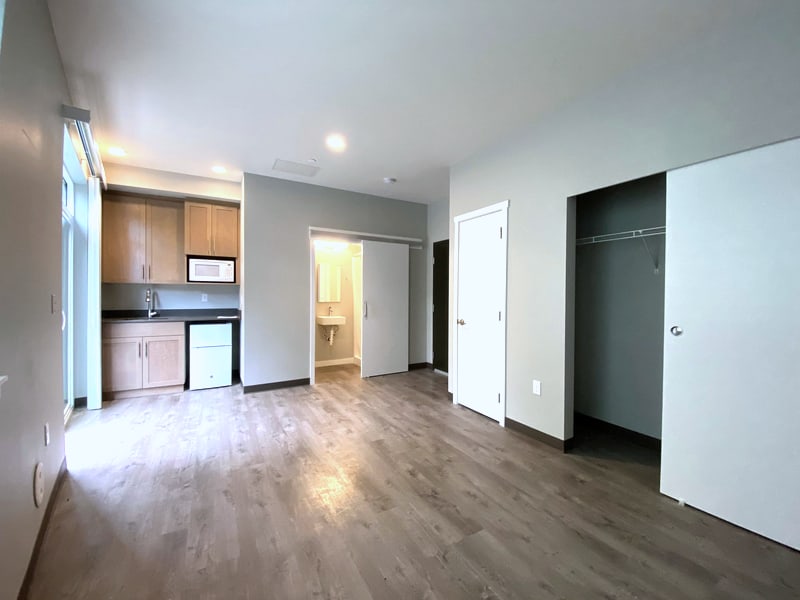 Unit 204 — Pink studio apartment at 4029 Rainier Ave S, Seattle (photo 3)